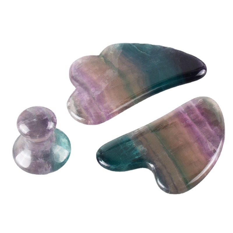 Spa Wellness Beauty - Natürliches Jade massage gerät Fluorit Gua
