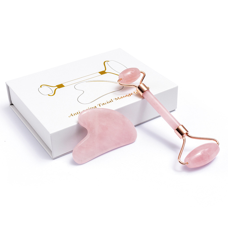 Natürliche Rose Quartz Jade Ro – Jade Roller Stone Bewertung und Preis