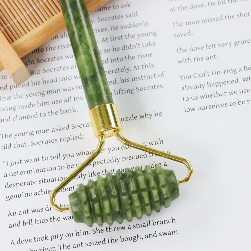 Jade-Spike-Roller & Gua-Sha-Se – Jade Roller Stone Bewertung und Preis