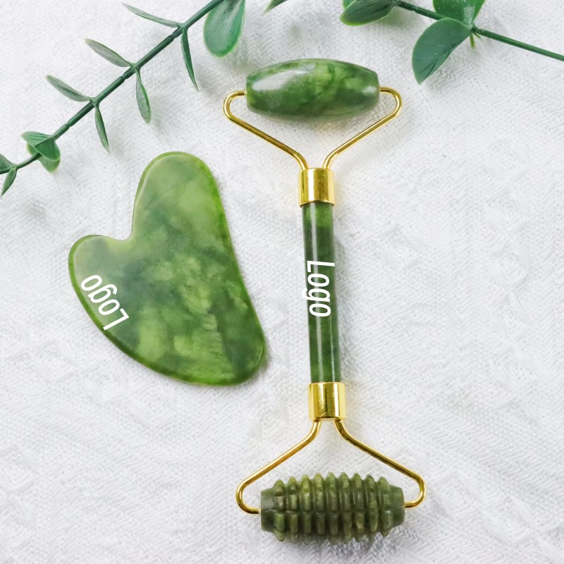 Jade-Spike-Roller & Gua-Sha-Se – Jade Roller Stone Bewertung und Preis