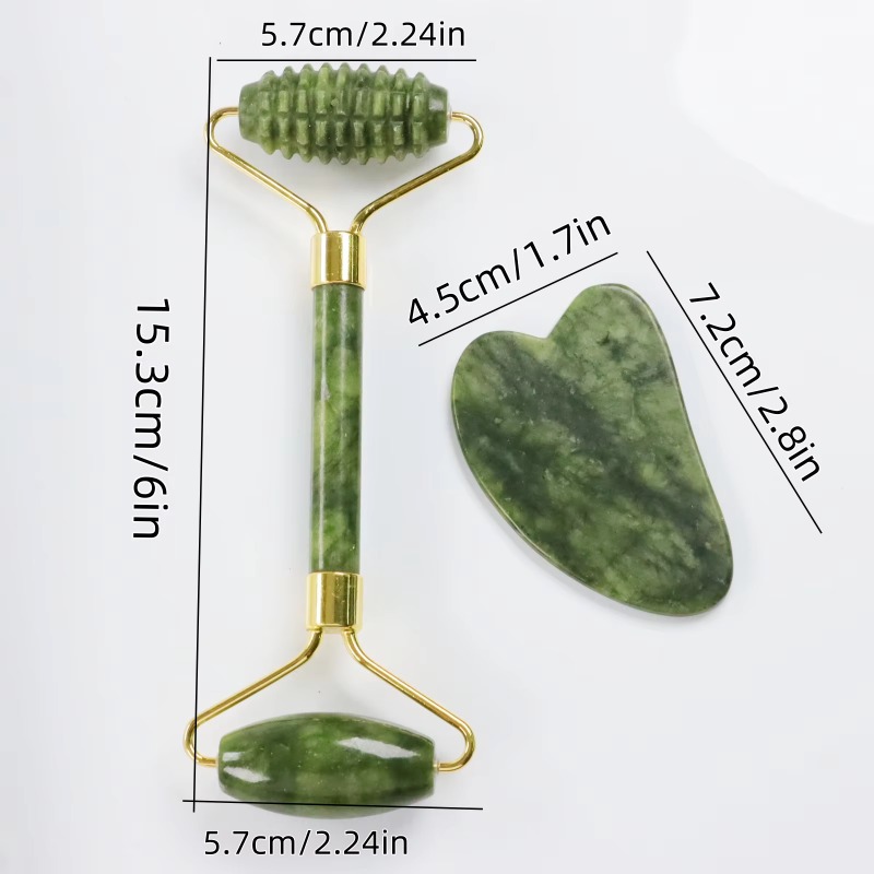 Jade-Spike-Roller & Gua-Sha-Se – Jade Roller Stone Bewertung und Preis