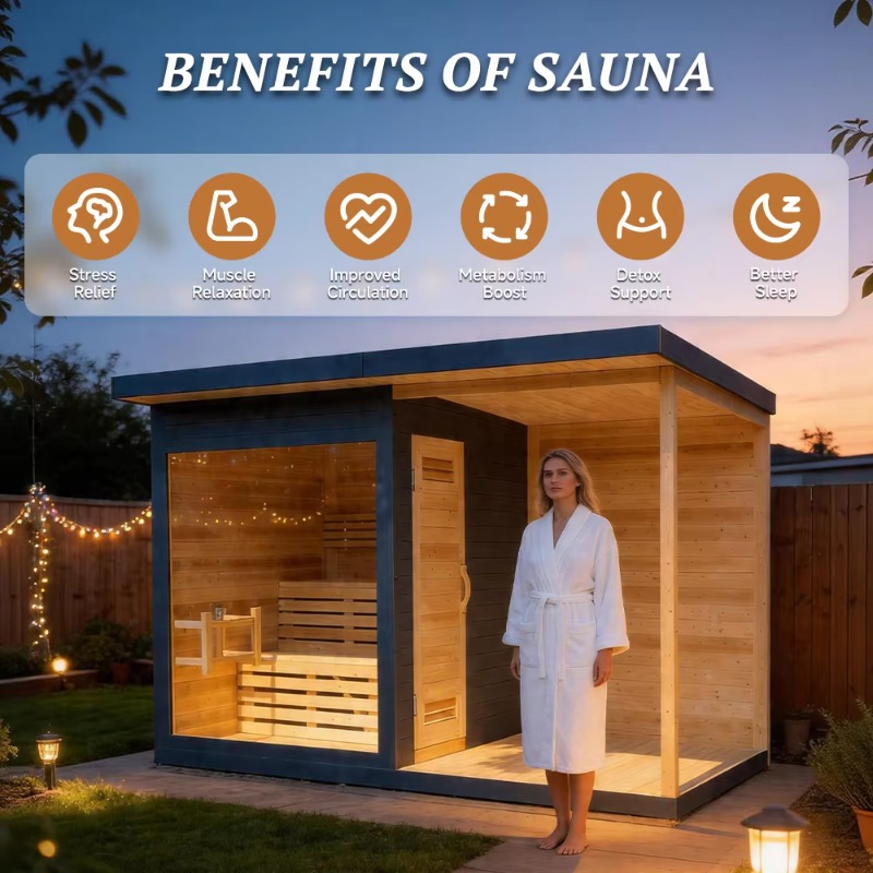 Holzsauna-Kabine mit passendem – Spa Wellness Resorts Bewertung und Preis