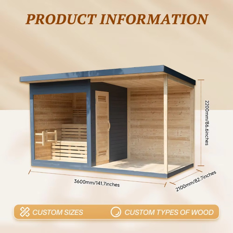 Holzsauna-Kabine mit passendem – Spa Wellness Resorts Bewertung und Preis